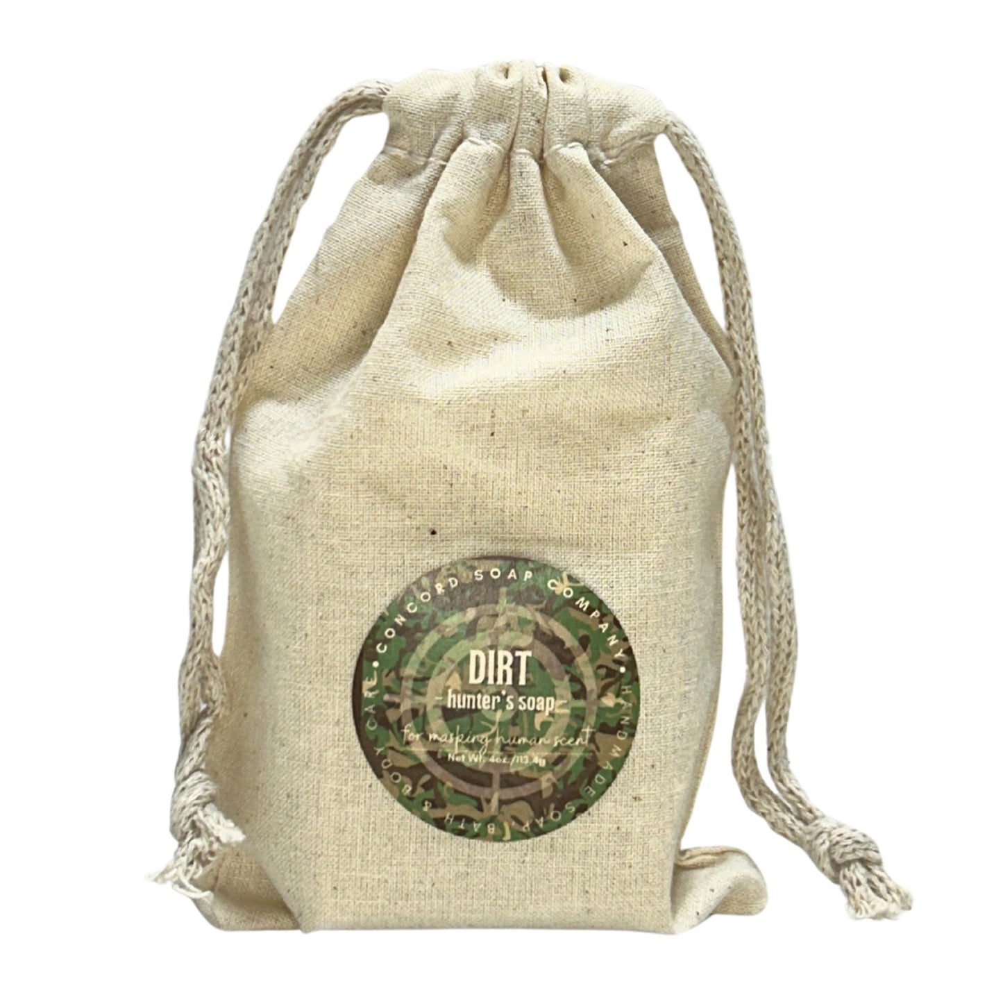 Hunter Natural Soap Bar – Vegan Cold Process, Cleansing, Dirt Fragrance for Masking Human Scent, 4 oz