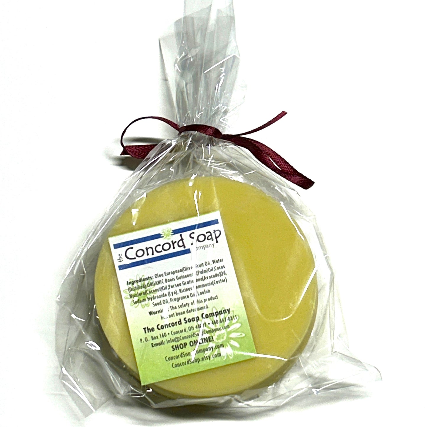 Black Plum Tea Loofah Soap Bar – Handmade Cold Process, Natural Vegan Skincare, Herbal Tea Scent, Exfoliating, 3 oz