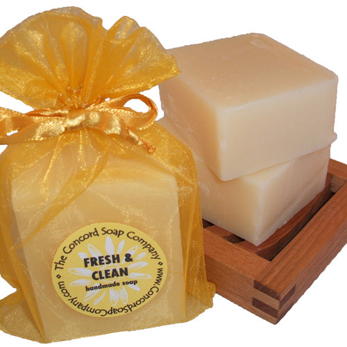 Fresh & Clean Natural Soap Bar – Vegan Handmade Cold Process, Gentle cleansing, Fresh Clean Unisex Scent, 4 oz
