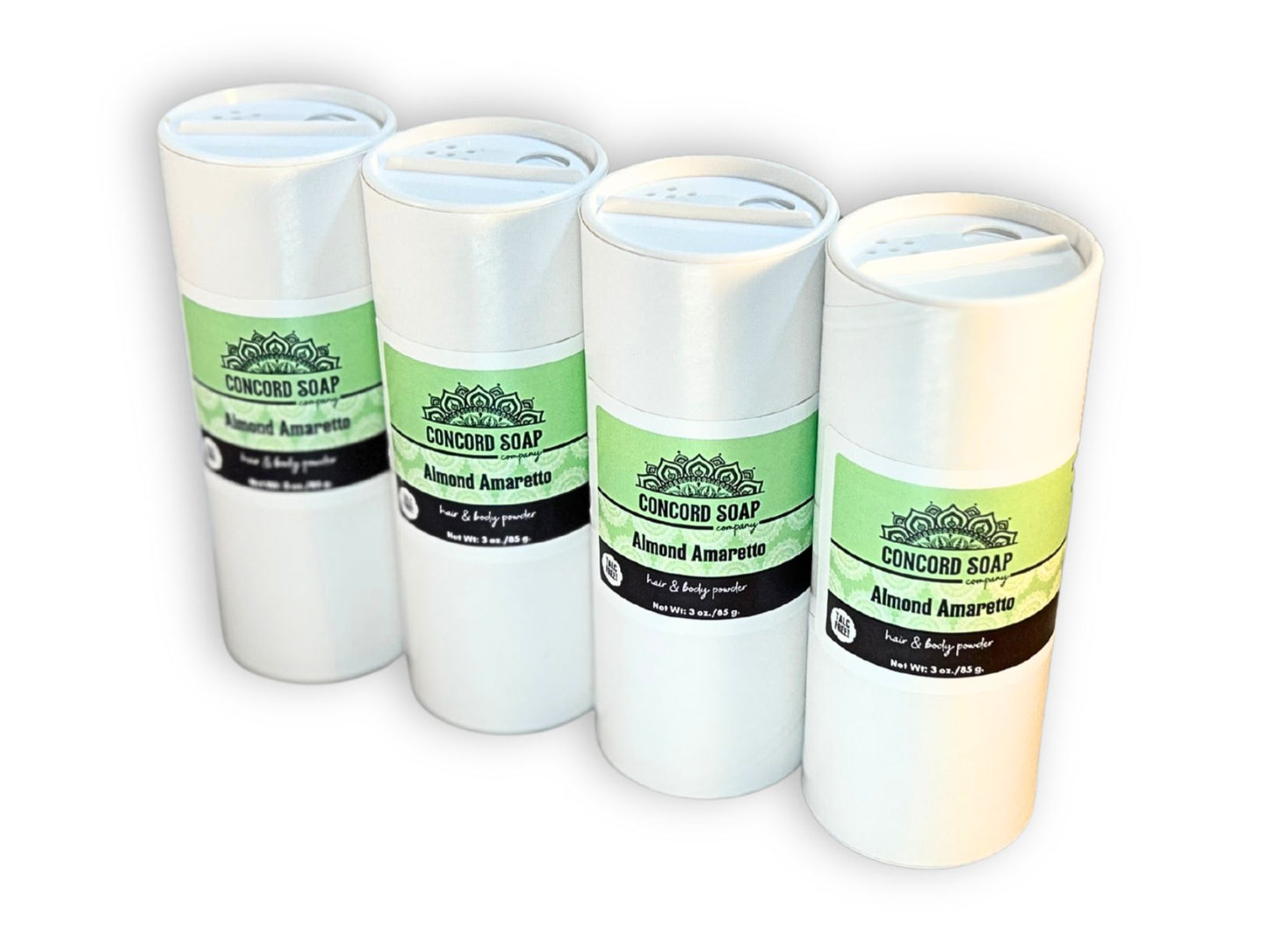 Almond Amaretto Handmade Hair and Body Powder - talc free