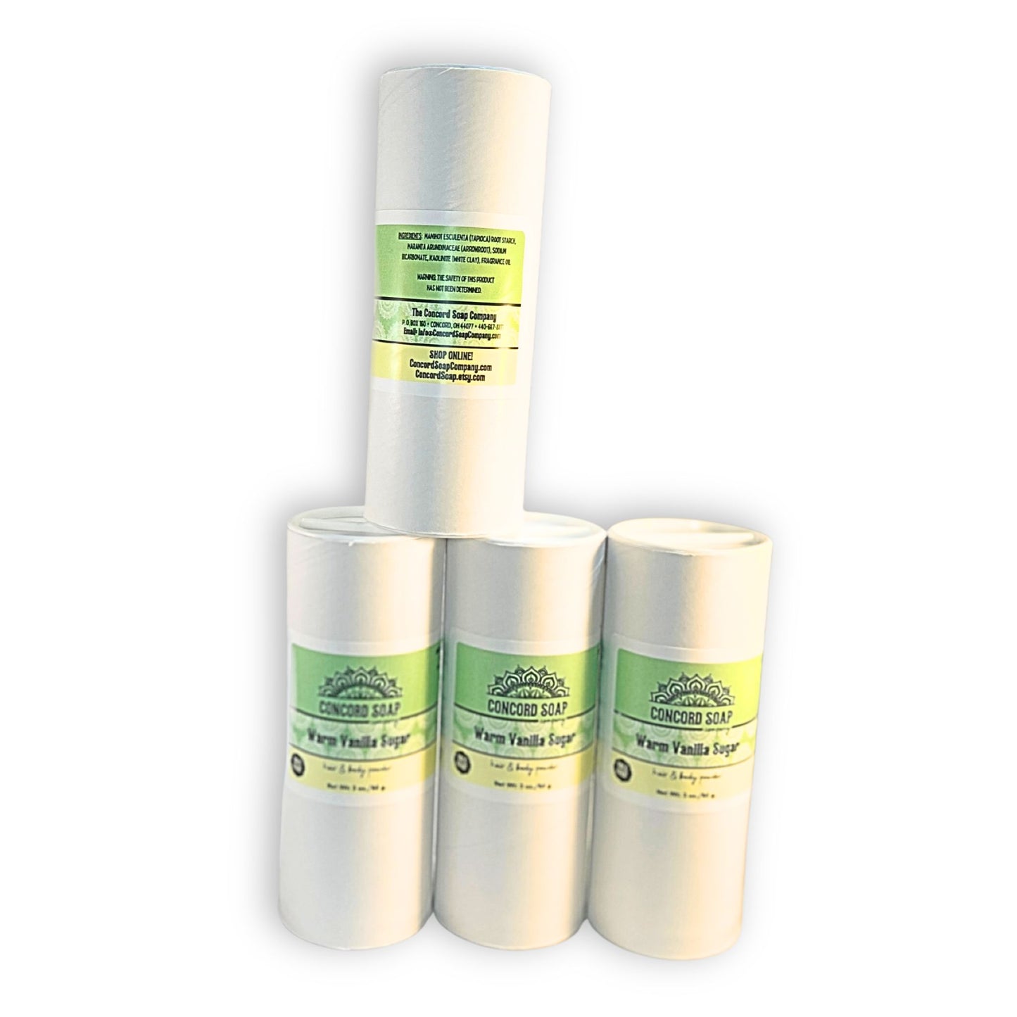 Warm Vanilla Sugar Handmade Hair and Body Powder - talc free