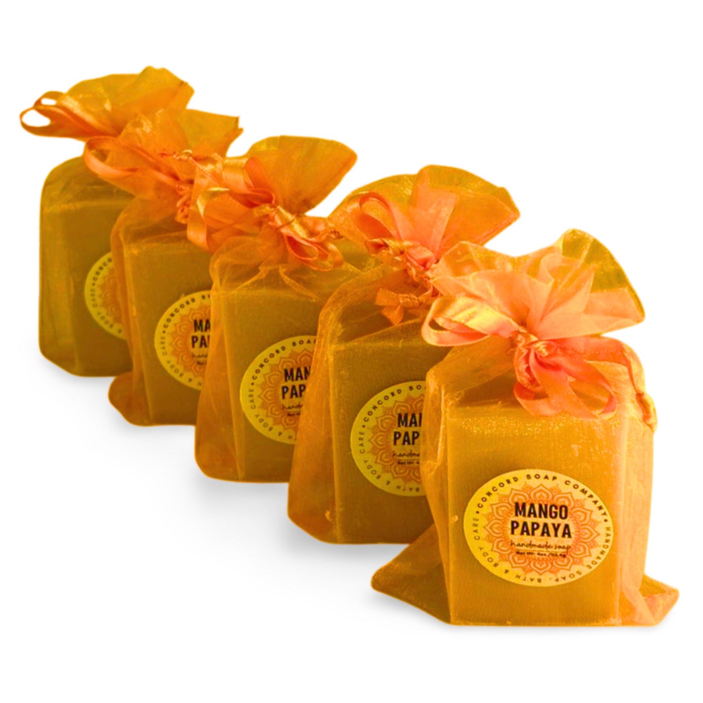 NEW Mango Papaya Natural Soap Bar – Handmade Vegan Cold Process, Hydrating, Fruity, 4 oz
