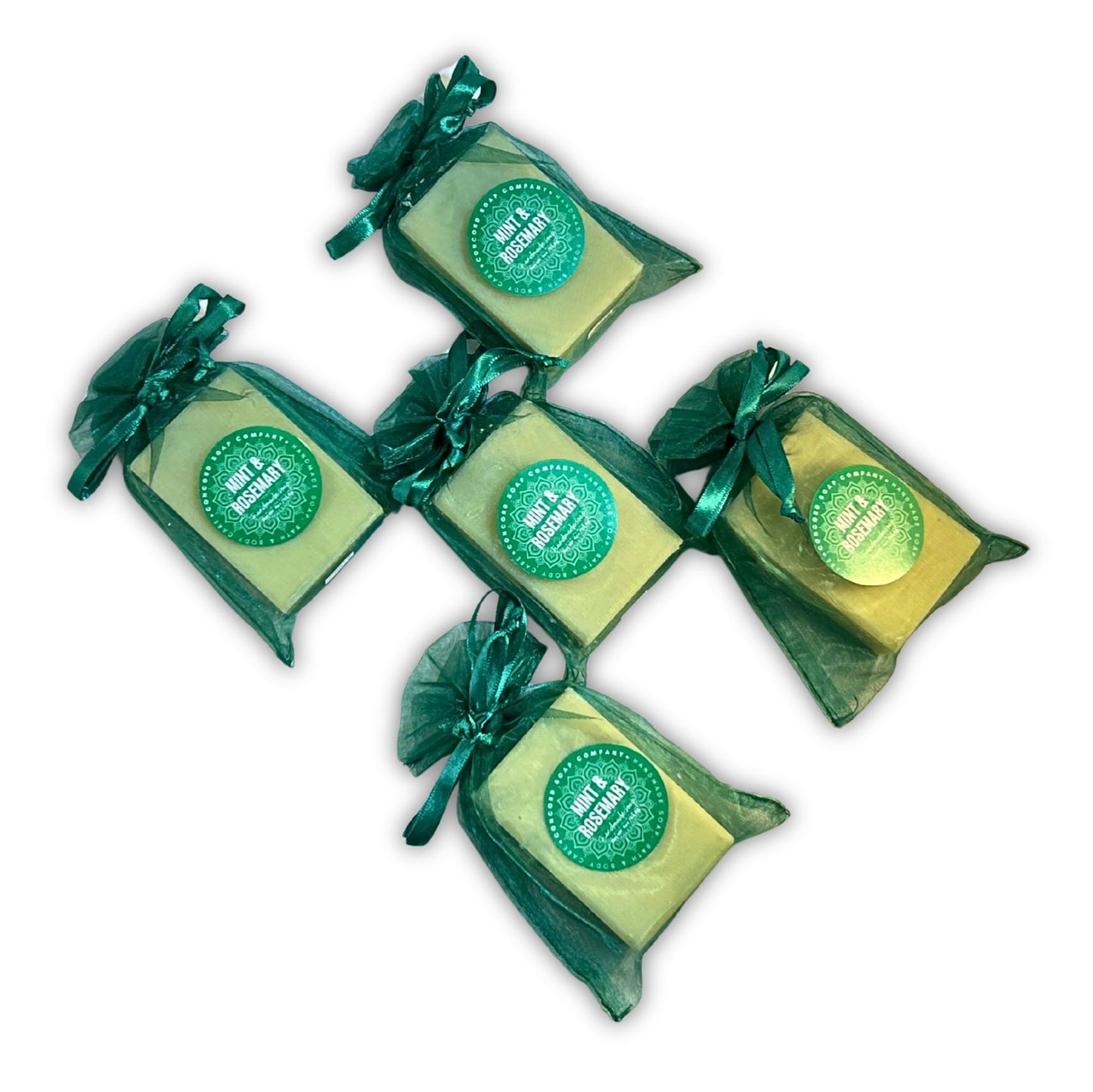 NEW Mint + Rosemary Soap Bar – Handmade Cold Process, Vegan Natural Soap, Minty Herb, Garden Lover Gift, 4 oz