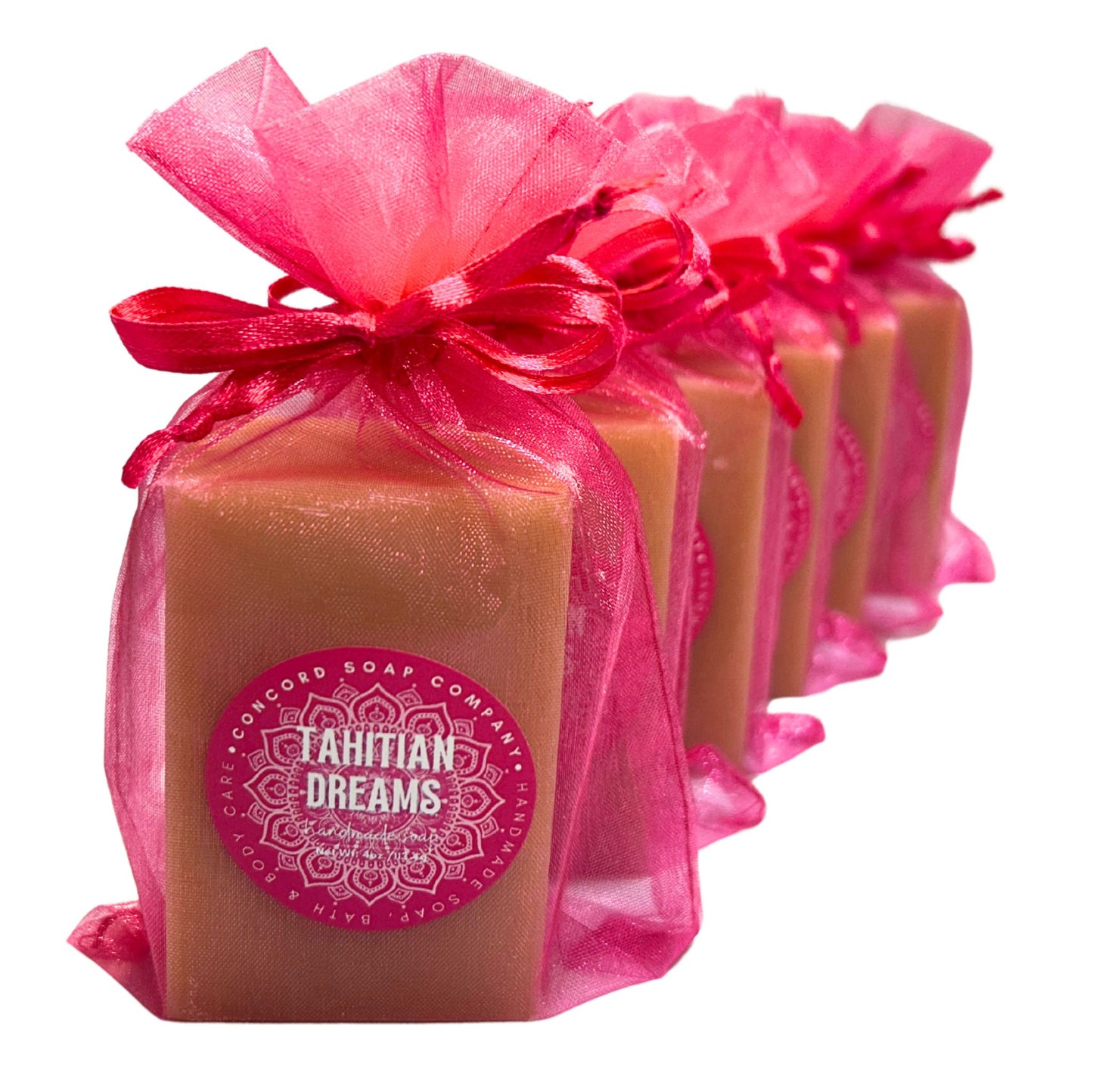 Tahitian Dreams Vegan Soap Bar – Handmade Cold Process, Everyday Luxury, Exotic Scent, 4 oz