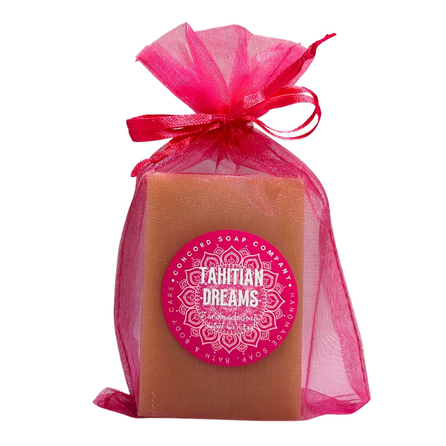 Tahitian Dreams Vegan Soap Bar – Handmade Cold Process, Everyday Luxury, Exotic Scent, 4 oz