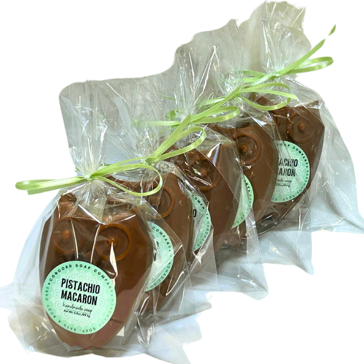 Pistachio Macaron Owl Handmade Soap – Natural Cold Process Bar, Gourmand, Made with Sustainable Palm Oil, 3 oz