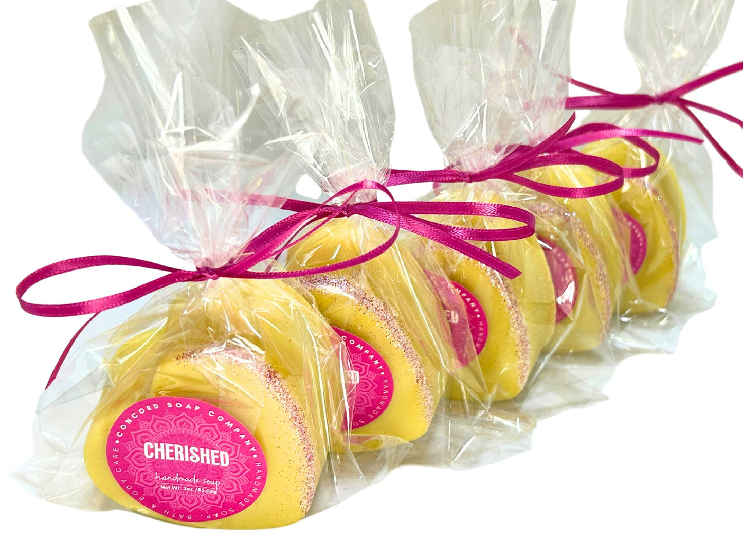 Cherished Vegan Soap Bar – Handmade Cold Process, Birthday Gift, Floral, 3 oz