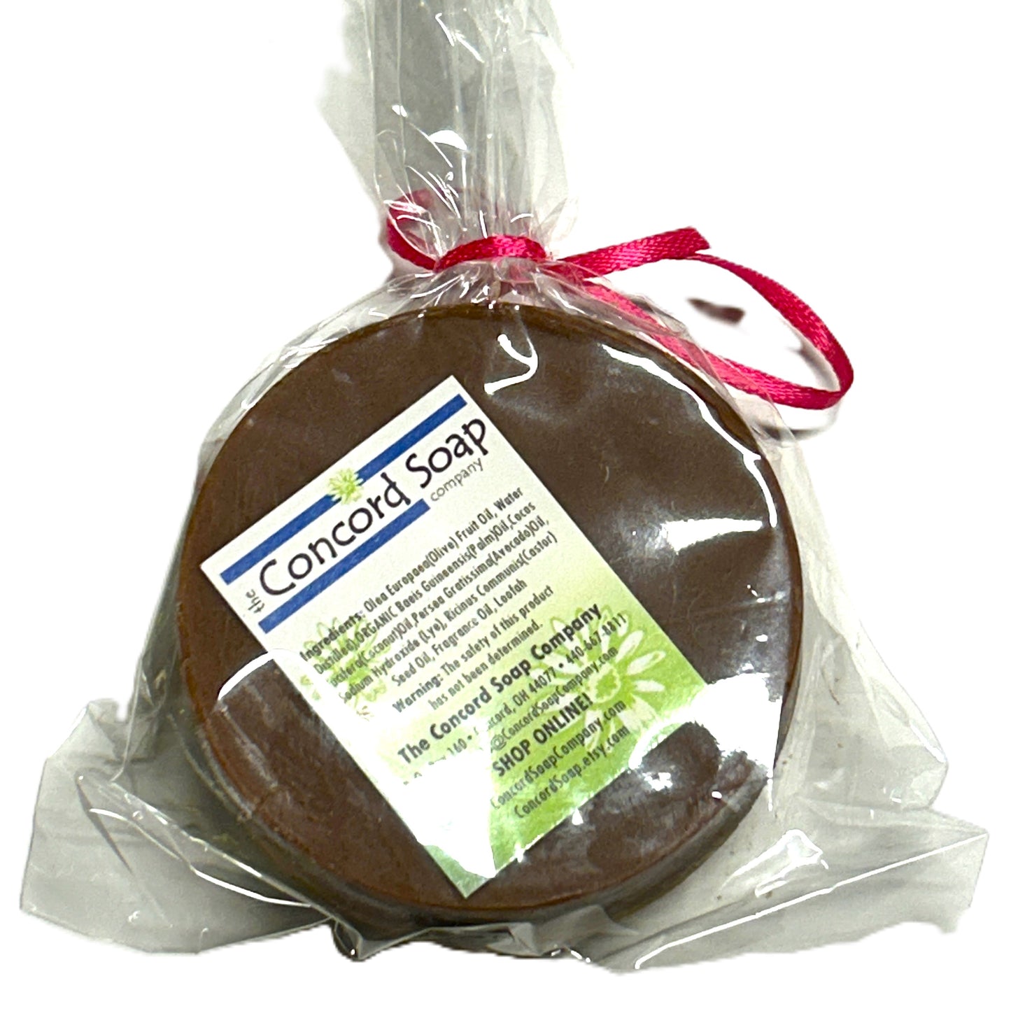 Pink Sugar Loofah Vegan Soap Bar – Handmade Cold Process, Stocking Stuffer, Exfoliating, 3 oz