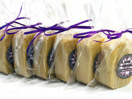 Good Fortune Tarot Card Soap Bar – Handmade Cold Process, Natural Vegan Skincare, Floral Japanese Cherry Blossom Scent, 3.5 oz