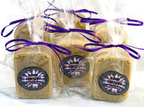 Good Fortune Tarot Card Soap Bar – Handmade Cold Process, Natural Vegan Skincare, Floral Japanese Cherry Blossom Scent, 3.5 oz