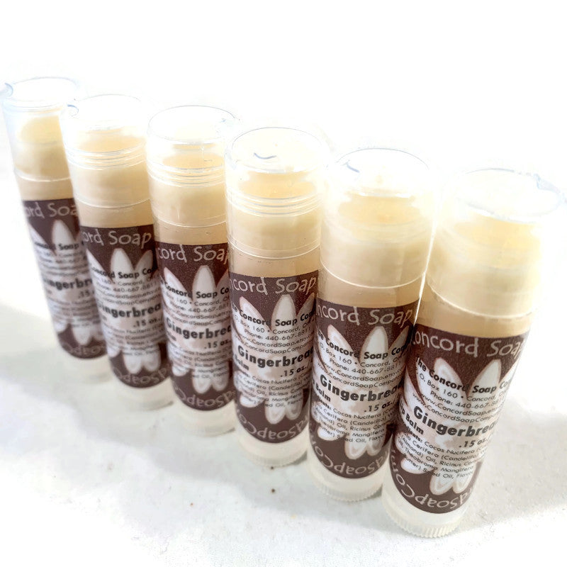 Gingerbread Handmade Lip Balm Stick - seasonal