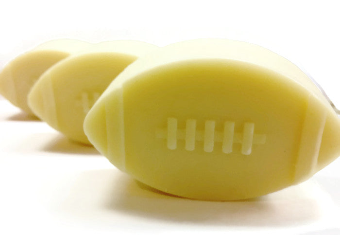 Leather Football Soap Bar – Handmade Cold Process, Natural Vegan Skincare, Masculine Scent, 3 oz