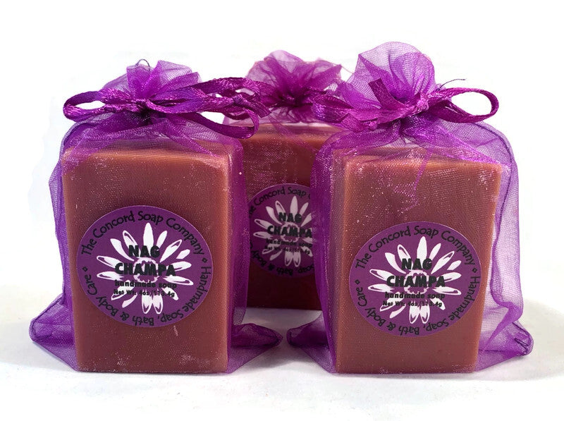 Nag Champa Soap Bar – Handmade Cold Process, Natural Vegan Skincare, Exotic Unisex Scent, 4 oz