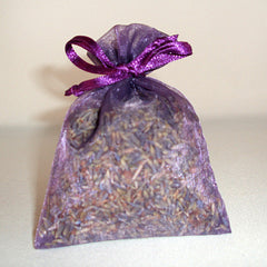 Fields of Lavender Handmade Sachet - with lavender buds