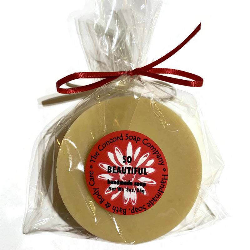 So Beautiful Vegan Soap Bar – Handmade Cold Process, Vegan, Floral, 3 oz