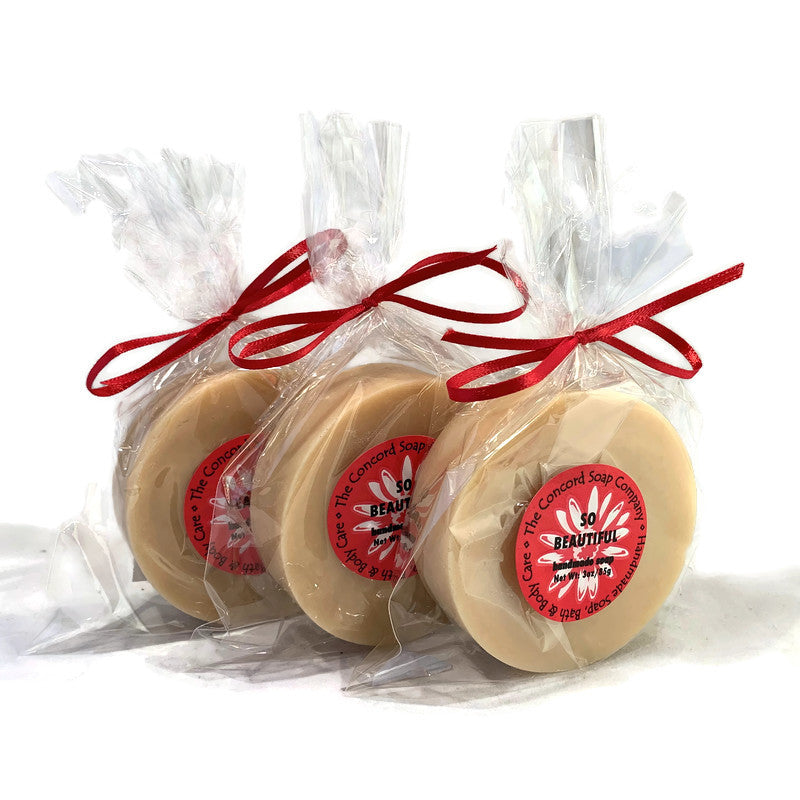 So Beautiful Vegan Soap Bar – Handmade Cold Process, Vegan, Floral, 3 oz