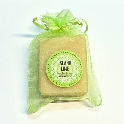 Island Lime Vegan Soap Bar – Handmade Cold Process, Everyday Luxury, Citrusy, 4 oz