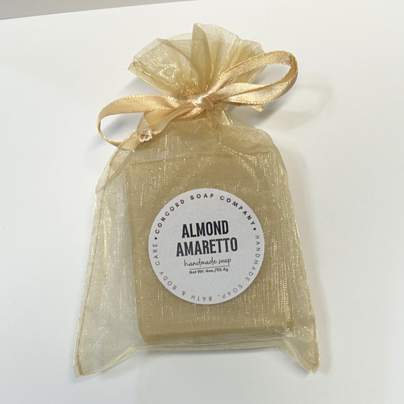 Almond Amaretto Handmade Soap – Natural Cold Process Bar, Sweet Cherry Almond Fragrance, Birthday Gift, 4 oz
