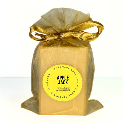 Apple Jack Soap Bar – Handmade Cold Process, Natural Vegan Skincare, Cinnamon Spice, 4 oz