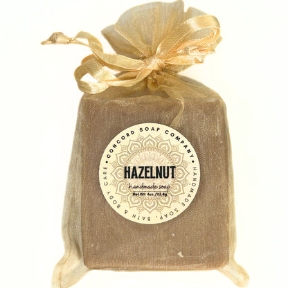 Hazelnut Soap Bar – Now Made with Coconut Milk, Handmade Cold Process, Natural Vegan Skincare, Gourmand, Coffee Lover Gift, 4 oz