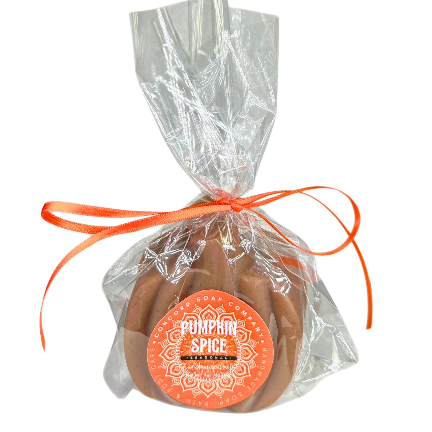 Pumpkin Spice Soap Bar – Pumpkin Shaped Cold Process Soap, Cinnamon Fall Scent, 3 oz