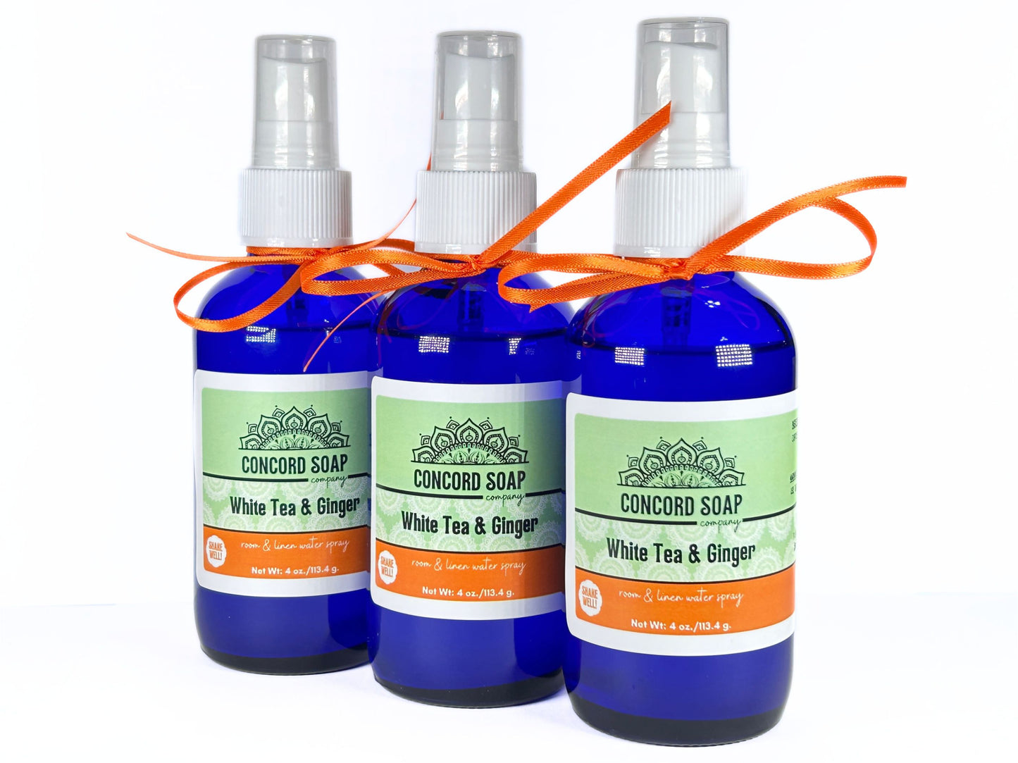 White Tea & Ginger Handmade Room and Linen Water Spray