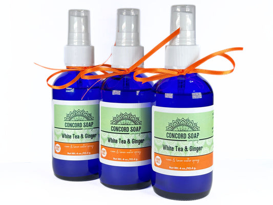 White Tea & Ginger Handmade Room and Linen Water Spray