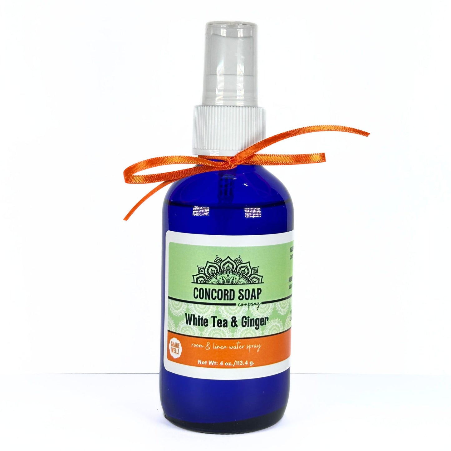 White Tea & Ginger Handmade Room and Linen Water Spray