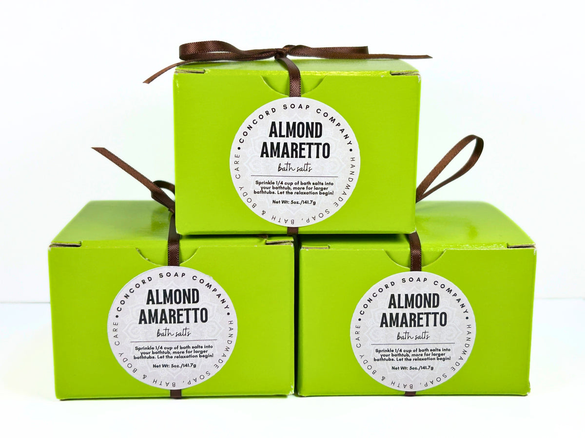 Almond Amaretto Handmade Bath Salts, 5oz