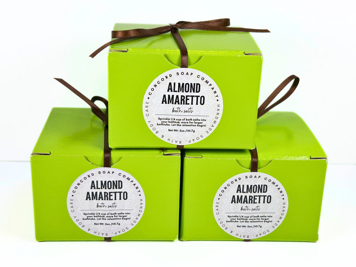 Almond Amaretto Handmade Bath Salts, 5oz
