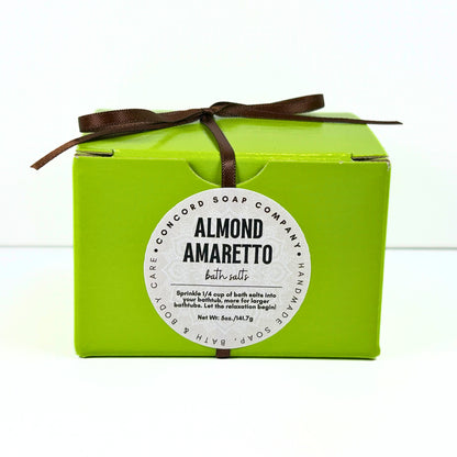Almond Amaretto Handmade Bath Salts, 5oz