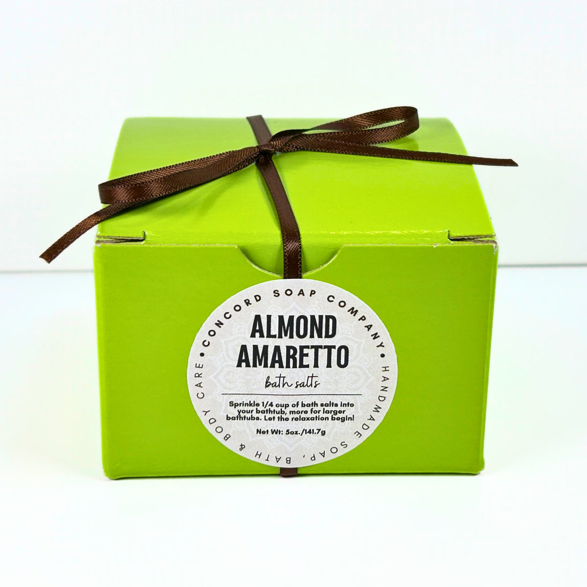 Almond Amaretto Handmade Bath Salts, 5oz