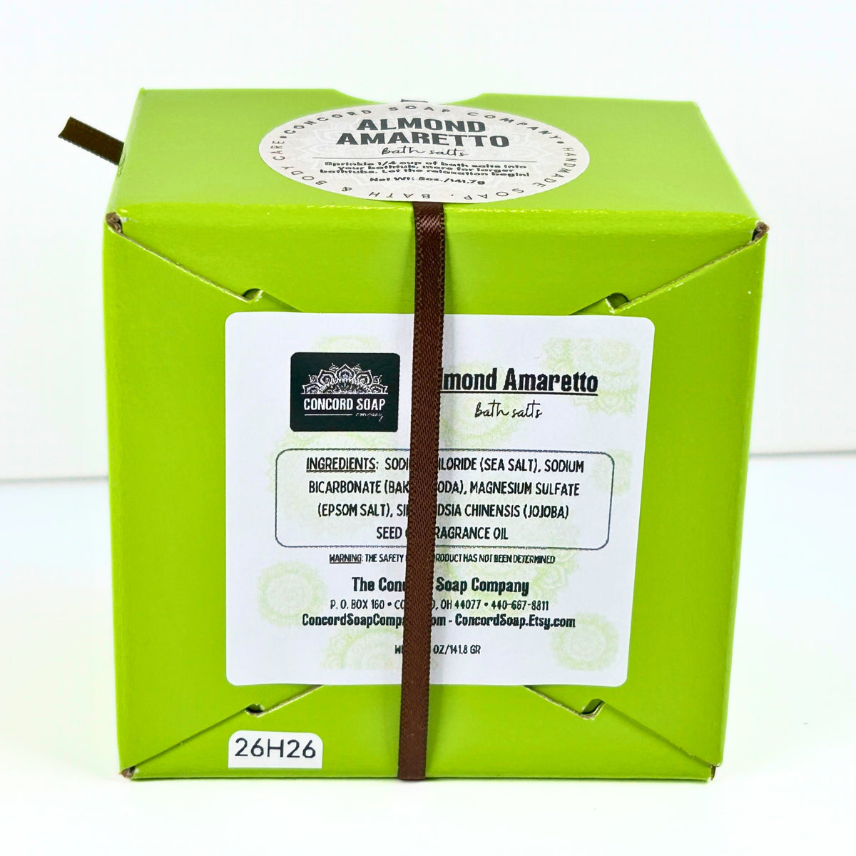 Almond Amaretto Handmade Bath Salts, 5oz