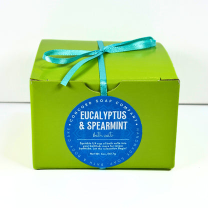 Eucalyptus and Spearmint Handmade Bath Salts, 5oz