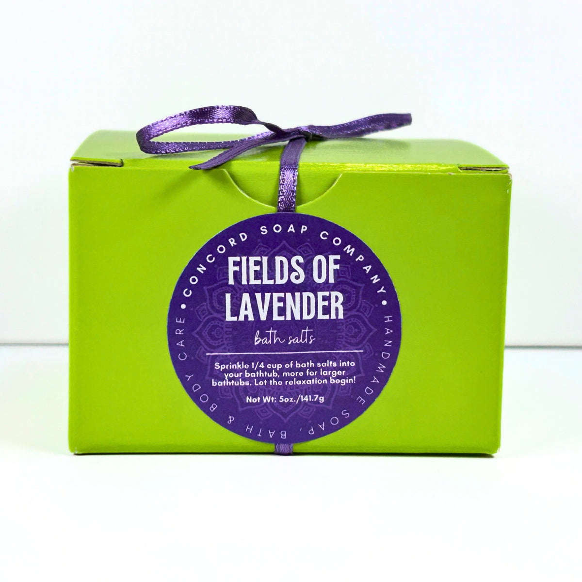 Fields of Lavender Handmade Bath Salts, 5oz