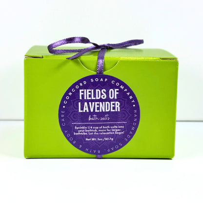 Fields of Lavender Handmade Bath Salts, 5oz