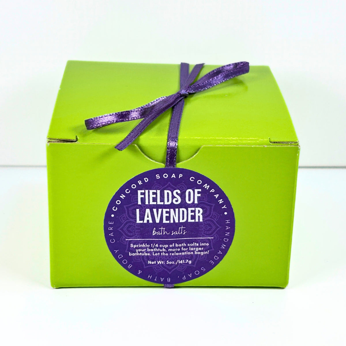 Fields of Lavender Handmade Bath Salts, 5oz