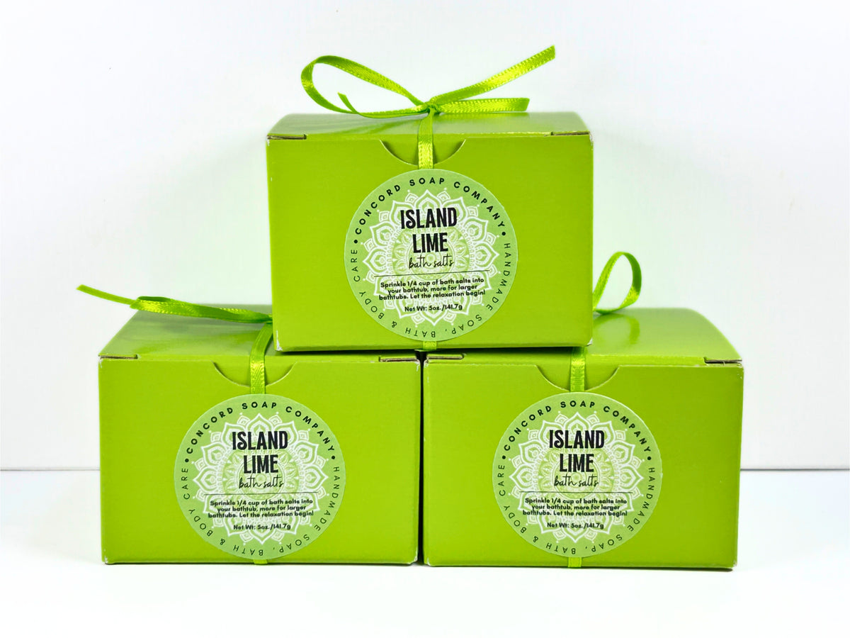 Island Lime Handmade Bath Salts, 5oz