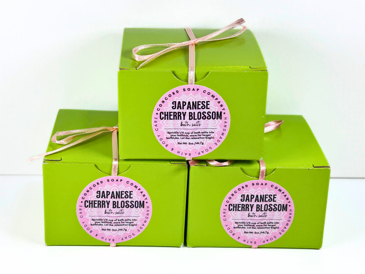 NEW Japanese Cherry Blossom Handmade Bath Salts 5oz
