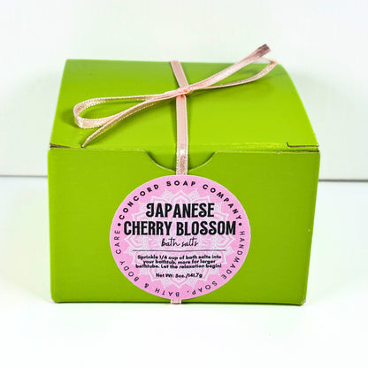 NEW Japanese Cherry Blossom Handmade Bath Salts 5oz