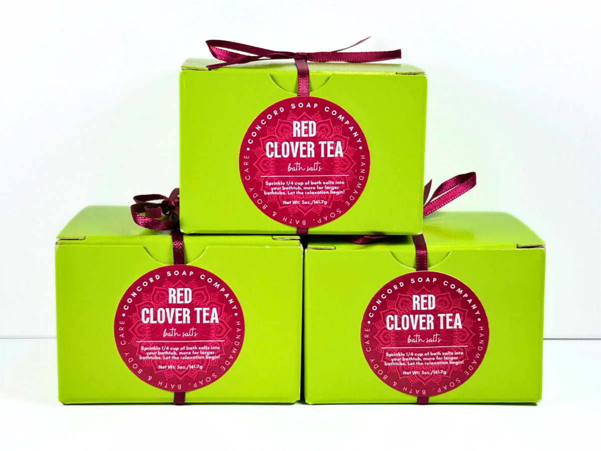 Red Clover Tea Handmade Bath Salts, 5oz