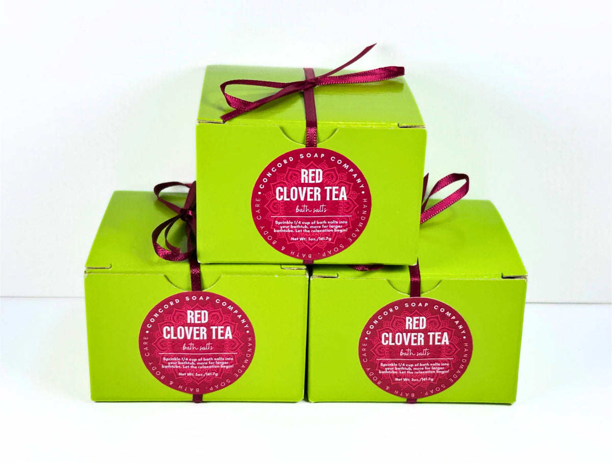 Red Clover Tea Handmade Bath Salts, 5oz