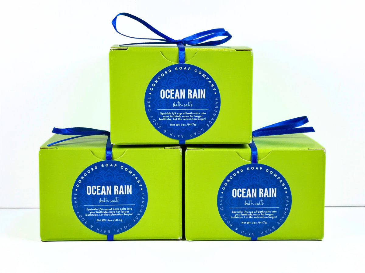 Ocean Rain Handmade Bath Salts, 5oz