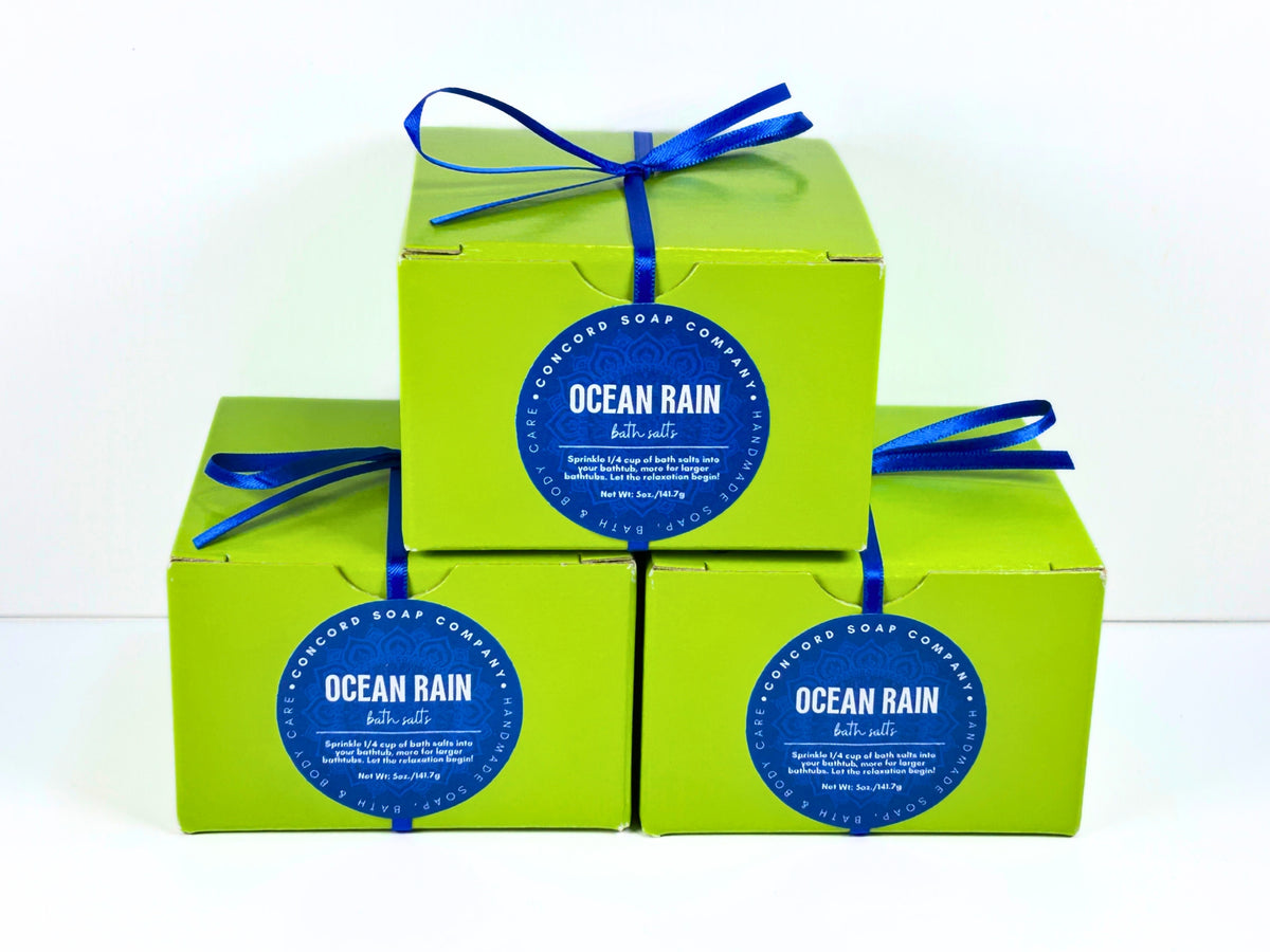 Ocean Rain Handmade Bath Salts, 5oz
