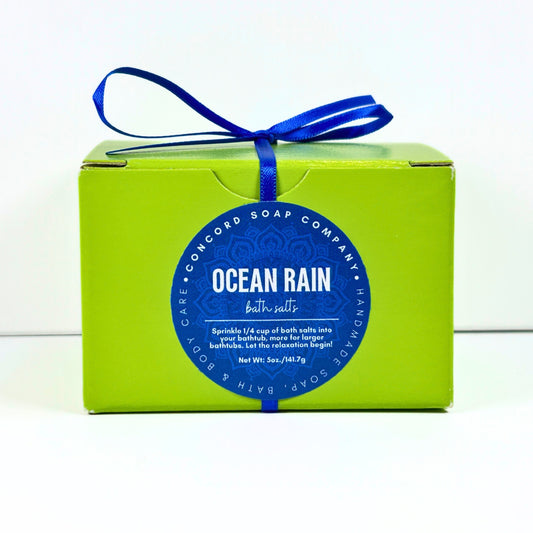 Ocean Rain Handmade Bath Salts, 5oz