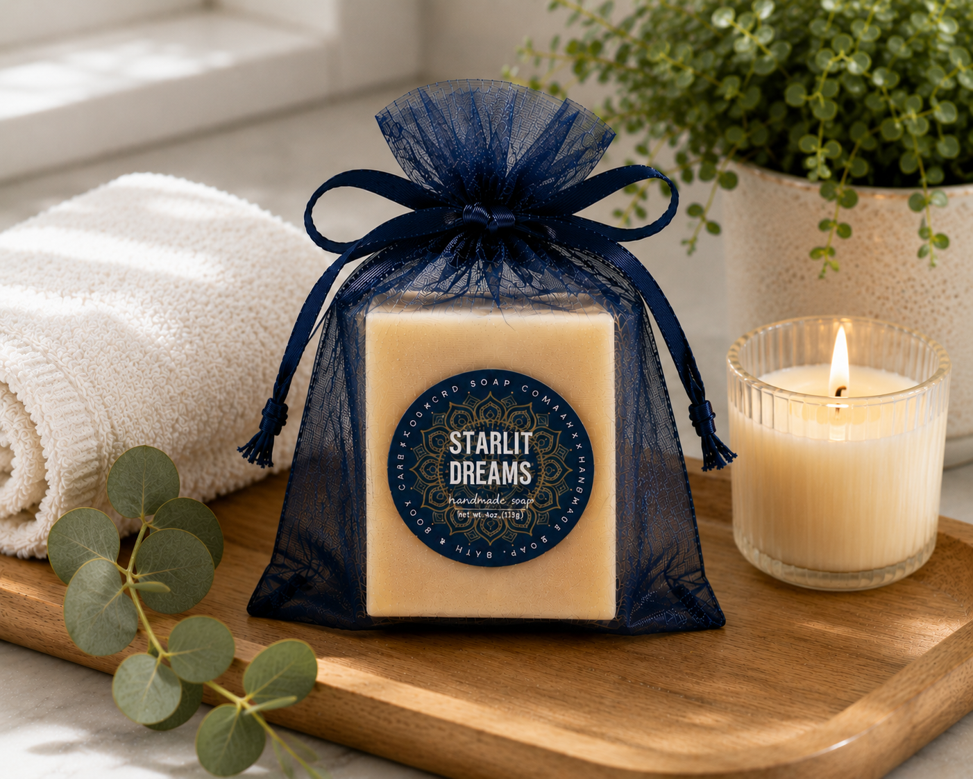 NEW Starlit Dreams Vegan Handmade Soap – Fruity Floral Perfume Scent, Inspired by A Thousand Dreams, Cold Process Bar