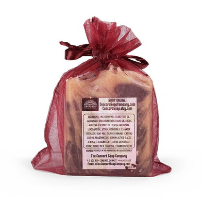 NEW Cranberry Handmade Cold Process Soap Bar - made with goat milk, seasonal winter holiday scent, 4oz