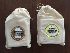 Handmade Brunette and Blonde Soap made with Guinness or Corona Beer in muslin bags