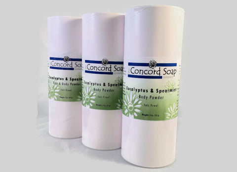 Eucalyptus & Spearmint Handmade Hair and Body Powder - talc free