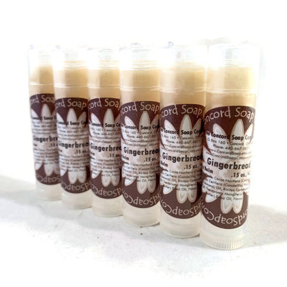 Gingerbread Handmade Lip Balm Stick - seasonal